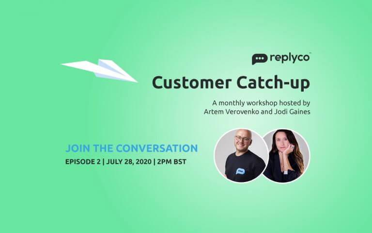Customer Catch-up - Replyco Monthly Workshop with Artem Verovenko and Jodi Gaines